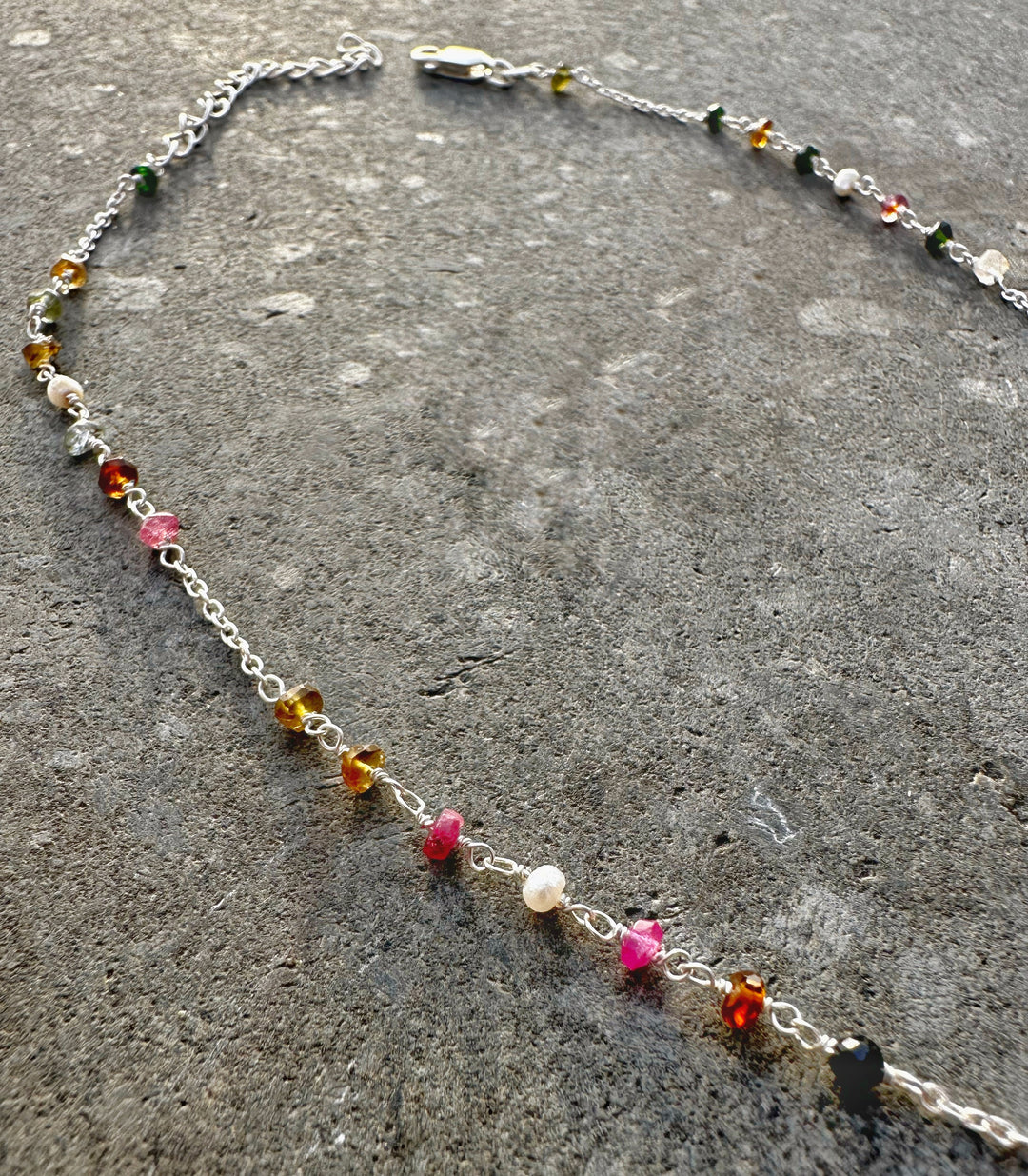 שרשרת קולר- אבן פנינה