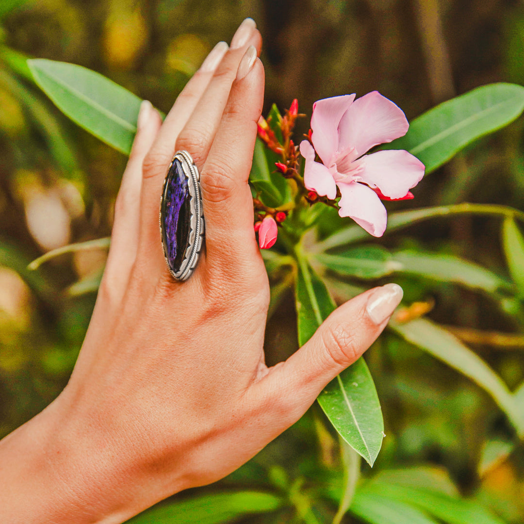 טבעת בוהו שיק- אבן צ'רויייט