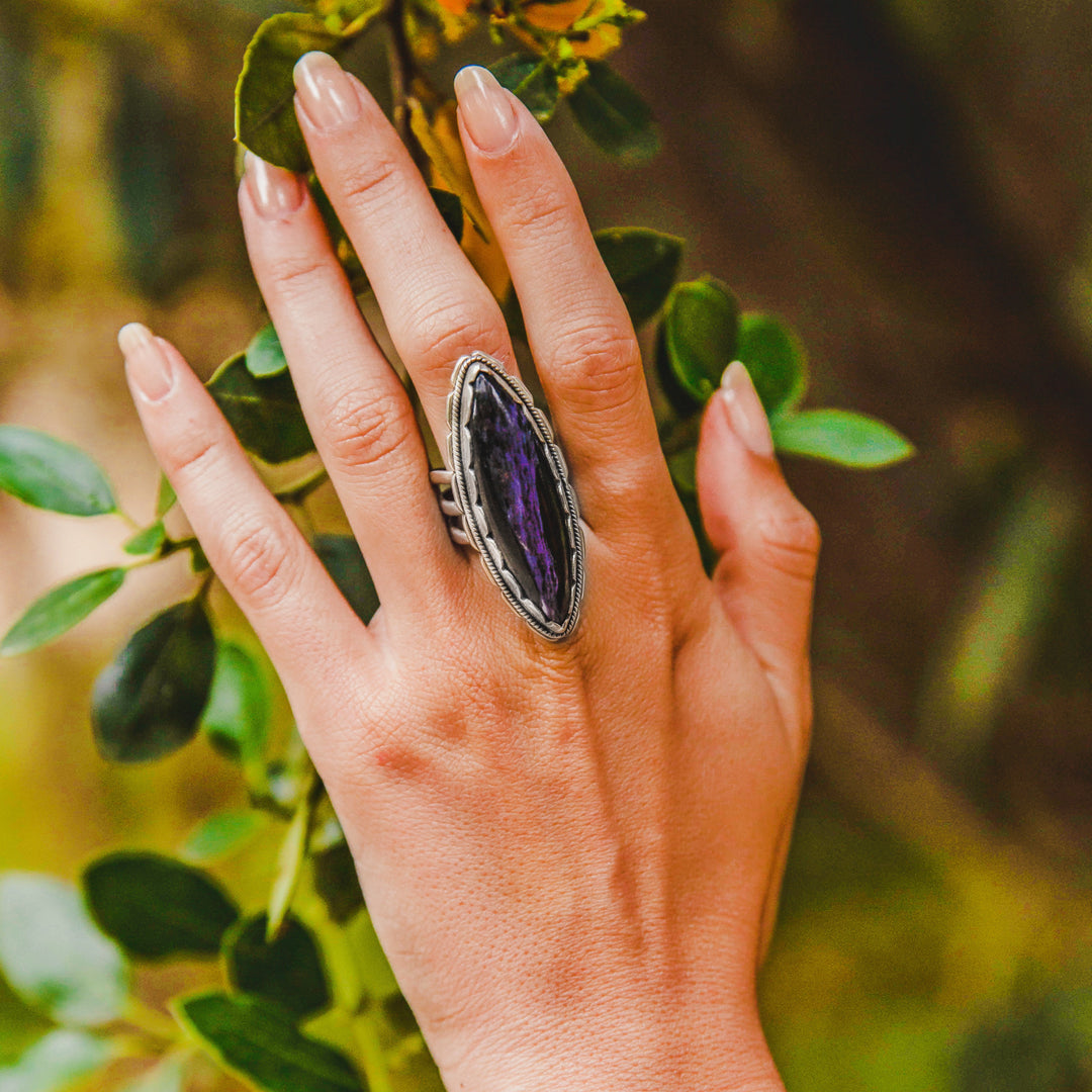 טבעת בוהו שיק- אבן צ'רויייט