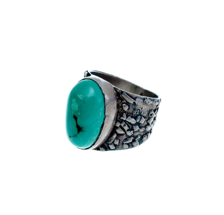 טבעת צ׳יטה - אבן טורכיז ירוקה