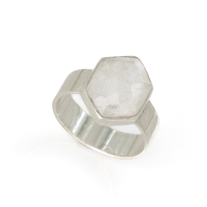 טבעת אשלי- אבן מונסטון ריינבו