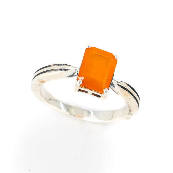 טבעת יסמין- אבן קרנליאן